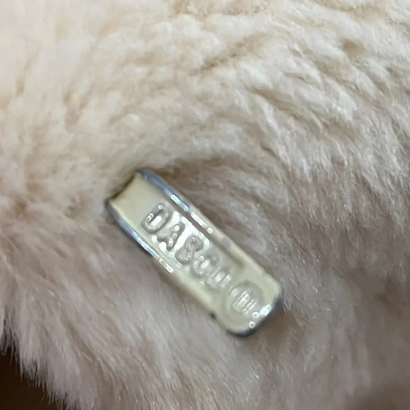 Vintage Dasco Faux fur cream mid length coat jacket mob wife fuzzy women’s small - Picture 14 of 14